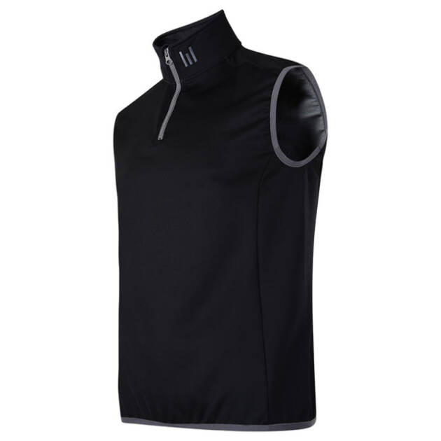 'Kerr' Tech Sleeveless Mid Layer | Jet Black