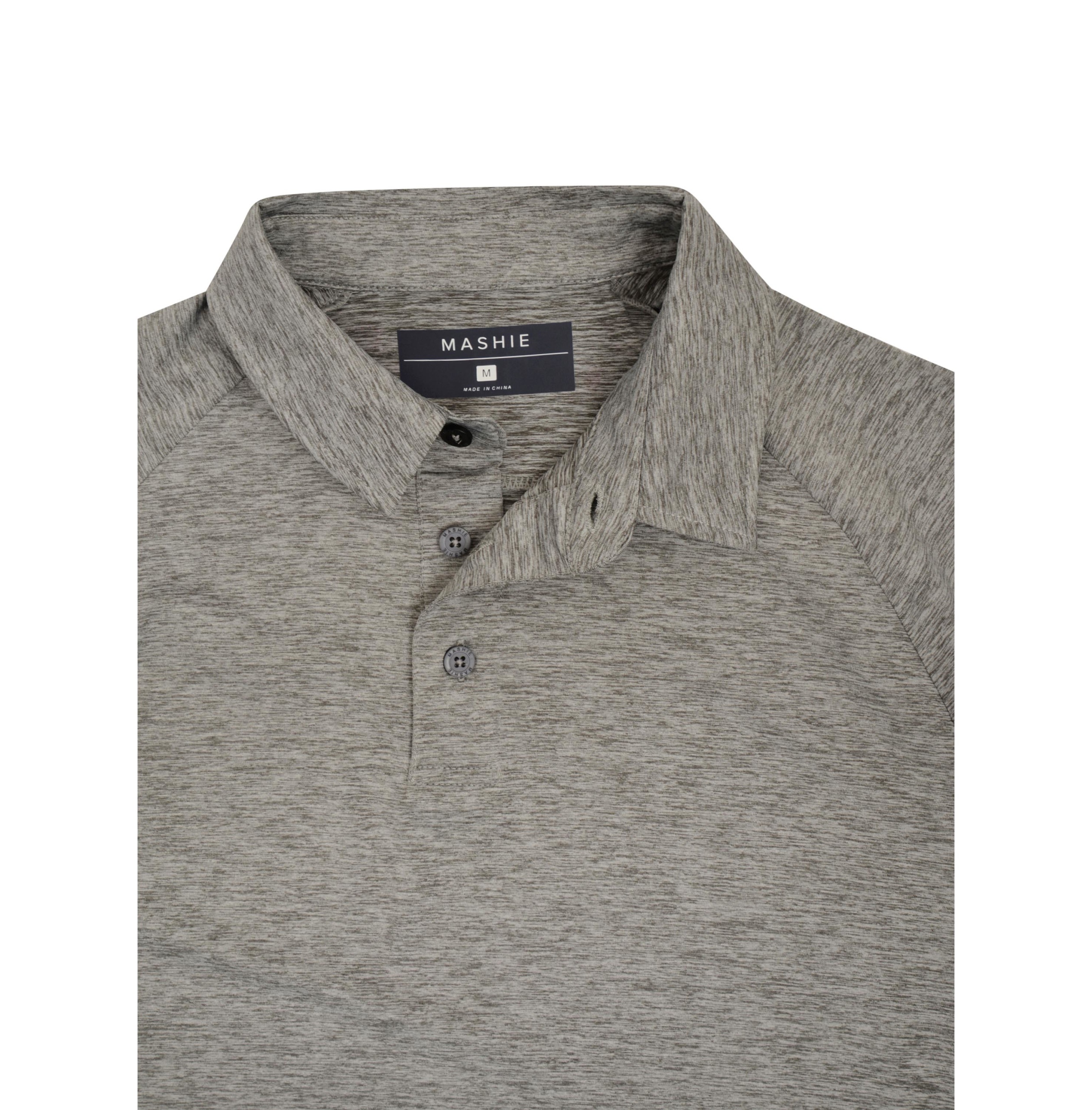 'Heath' Polo Shirt | Grey Marl - Image 5