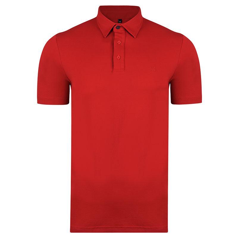 'Leven' Polo Shirt | Chilli Red - Image 2