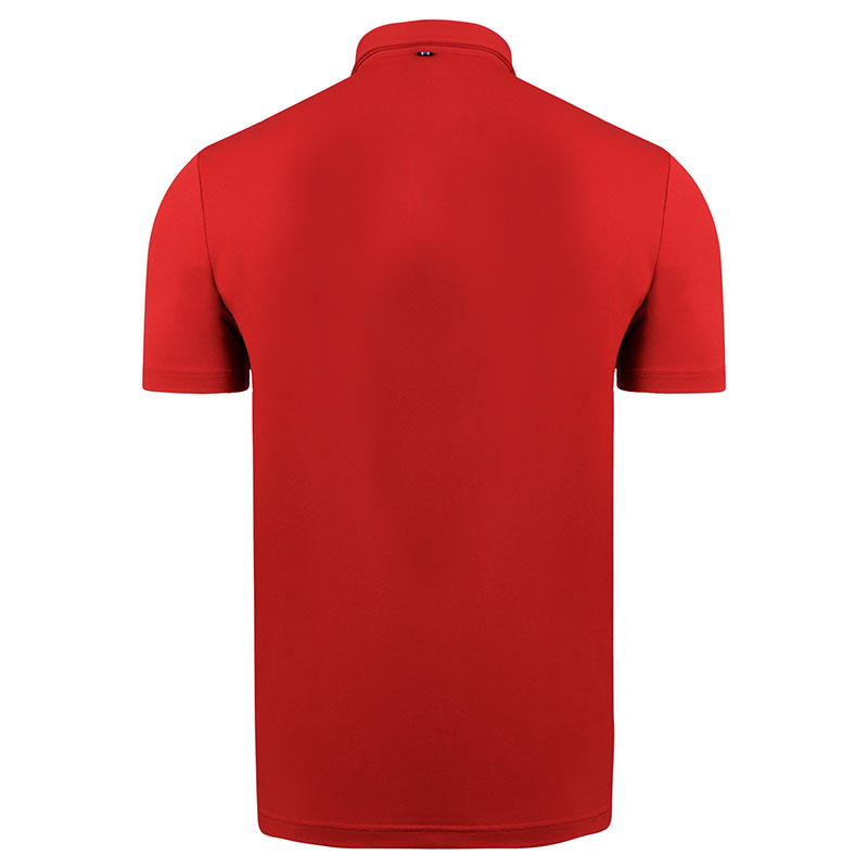 'Leven' Polo Shirt | Chilli Red - Image 3
