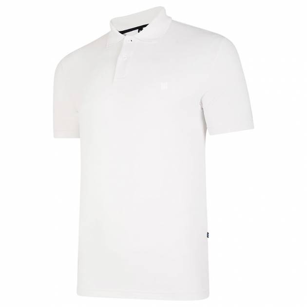 'Leven' Polo Shirt | Optic White