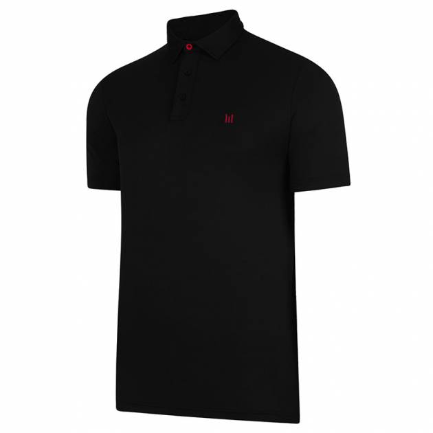 'Cally' Polo Shirt | Jet Black